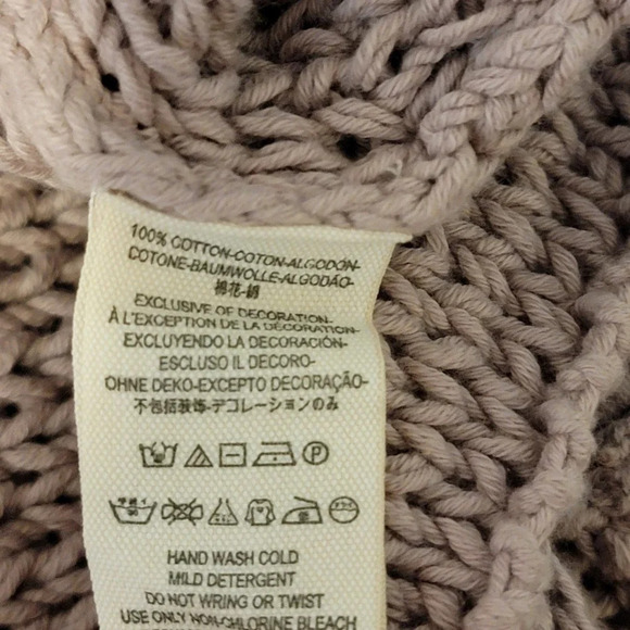 FREE PEOPLE Women's Draped Open Front Fringe Cotton Sweater Duster Blush Size XS - Picture 10 of 15